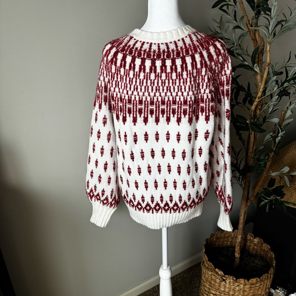 LOFT Fair Isle Textured Sweater - Picture 6 of 8